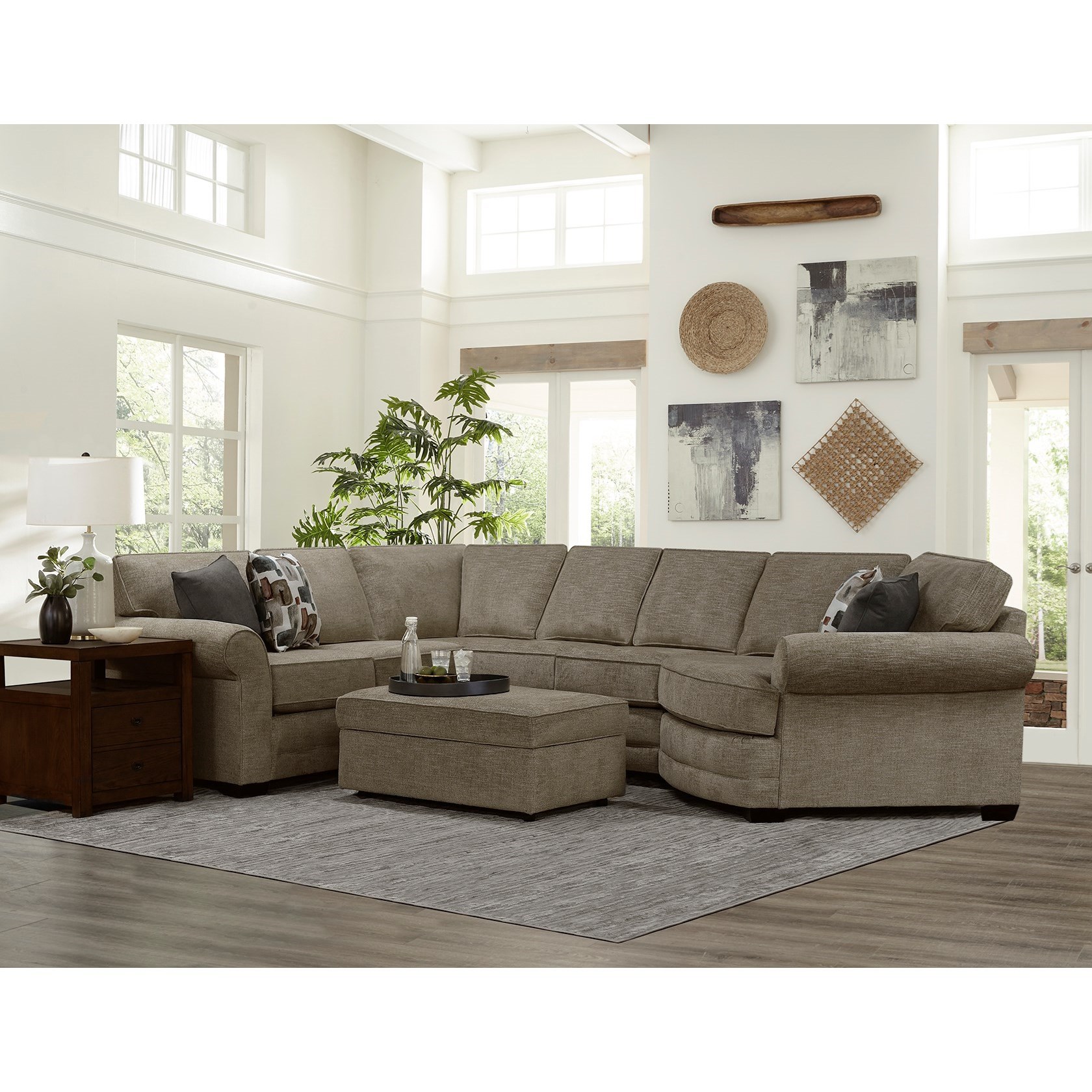 England sectional best sale with cuddler